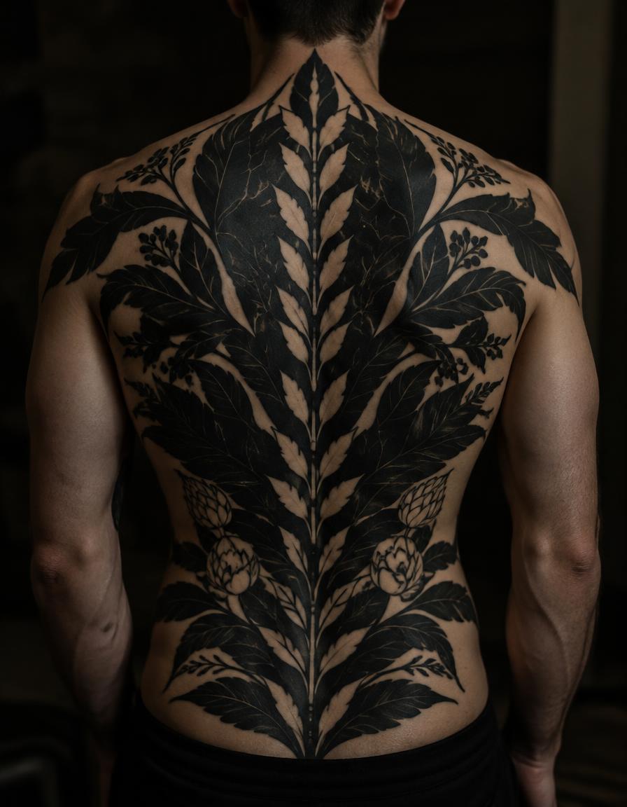 Blackwork Tattoo Beispiel (Demo)