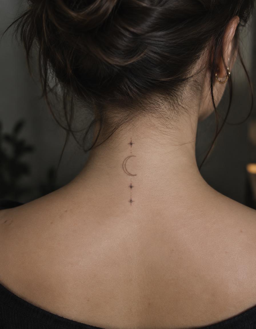 Moon Phase – Fine Line Tattoo (Demo)