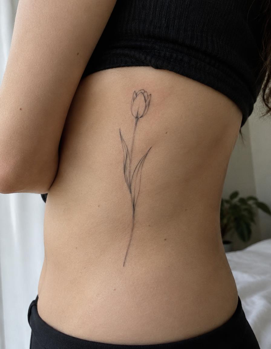 Tulip – Fine Line Tattoo (Demo)
