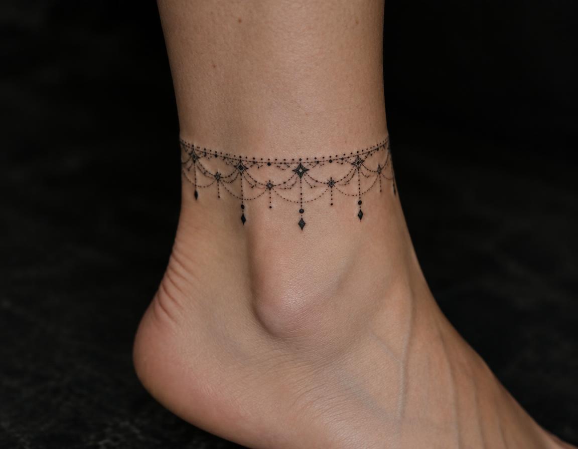 Ankle Chain – Ornamental Tattoo (Demo)